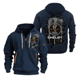 Shelby Hoodie Half Zipper CAR0217092040, All Over Print Hoodie Half Zipper