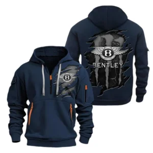 Bentley Hoodie Half Zipper CAR0217092043, All Over Print Hoodie Half Zipper