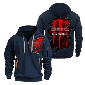 GMC Hoodie Half Zipper CAR0217092047, All Over Print Hoodie Half Zipper