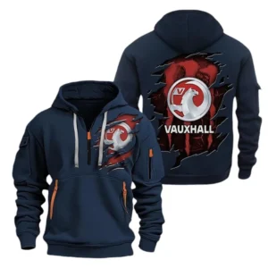Vauxhall Hoodie Half Zipper CAR0217092051, All Over Print Hoodie Half Zipper
