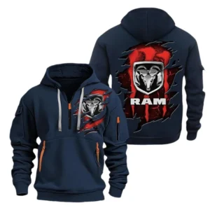 Ram truck Hoodie Half Zipper CAR0217092052, All Over Print Hoodie Half Zipper