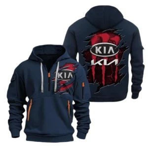 Kia Hoodie Half Zipper CAR0217092053, All Over Print Hoodie Half Zipper