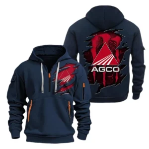 AGCO Allis Hoodie Half Zip CAR0320092029, All Over Print Hoodie Half Zipper