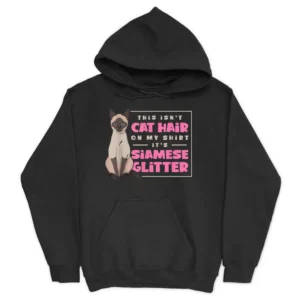 Siamese Cat Lover Hoodie - Black