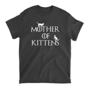 Women's Mother Of Kittens Mother Of Cats T-Shirt - Black
