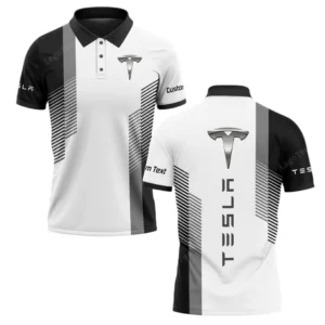 Tesla Polo Shirt, Gift For Tesla Lovers, Gift For Him, Husband, Boyfriend CAR10703122573