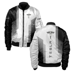 Tesla Bomber Jacket, Gift For Tesla Lovers, Gift For Him, Husband, Boyfriend CAR10703122573