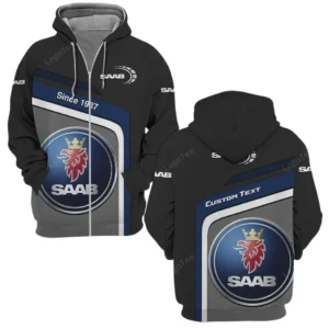 SAAB Zipper Hoodie, Gift For SAAB Lovers, Gift For Him, Husband, Boyfriend CAR11103032565