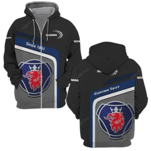 Scania Zipper Hoodie, Gift For Scania Lovers, Gift For Him, Husband, Boyfriend CAR11103032566