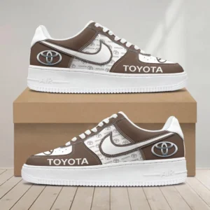 Toyota Air Low-Top Sneakers, CAR All Over Print Air Low-Top Sneakers - Brown CAR1203222027