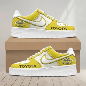 Toyota Air Low-Top Sneakers, CAR All Over Print Air Low-Top Sneakers - Yellow CAR1203222027