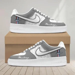 Ford-Mustang Air Low-Top Sneakers, CAR All Over Print Air Low-Top Sneakers - Grey CAR1203222028