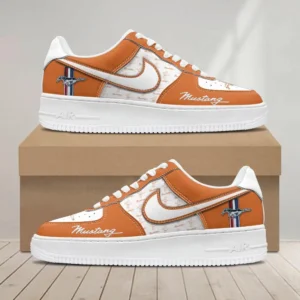 Ford-Mustang Air Low-Top Sneakers, CAR All Over Print Air Low-Top Sneakers - Orange CAR1203222028