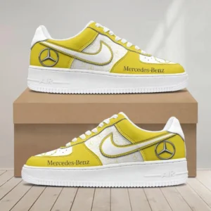 Mercedes-Benz Air Low-Top Sneakers, CAR All Over Print Air Low-Top Sneakers - Yellow CAR1203222031