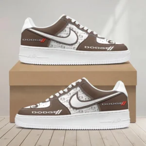 Dodge Air Low-Top Sneakers, CAR All Over Print Air Low-Top Sneakers - Brown CAR1203222034