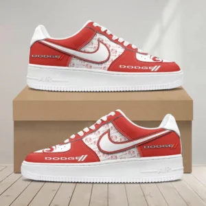 Dodge Air Low-Top Sneakers, CAR All Over Print Air Low-Top Sneakers - Red CAR1203222034