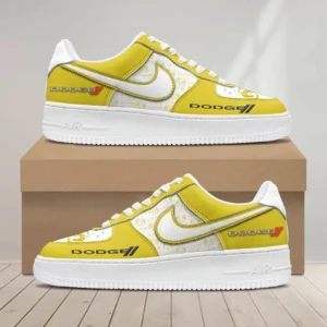 Dodge Air Low-Top Sneakers, CAR All Over Print Air Low-Top Sneakers - Yellow CAR1203222034