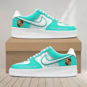 Porsche Air Low-Top Sneakers, CAR All Over Print Air Low-Top Sneakers - Cyan CAR1203222036