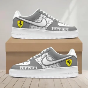 Ferrari Air Low-Top Sneakers, CAR All Over Print Air Low-Top Sneakers - Grey CAR1203222039