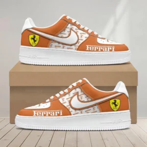 Ferrari Air Low-Top Sneakers, CAR All Over Print Air Low-Top Sneakers - Orange CAR1203222039