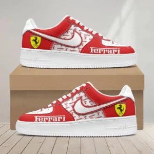 Ferrari Air Low-Top Sneakers, CAR All Over Print Air Low-Top Sneakers - Red CAR1203222039