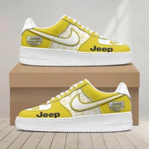 Jeep Air Low-Top Sneakers, CAR All Over Print Air Low-Top Sneakers - Yellow CAR1203222041