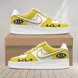 Kia Air Low-Top Sneakers, CAR All Over Print Air Low-Top Sneakers - Yellow CAR1203222062