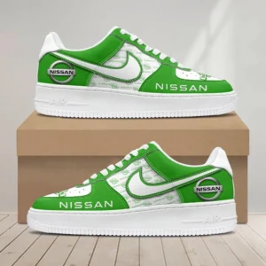 Nissan Air Low-Top Sneakers, CAR All Over Print Air Low-Top Sneakers - Green CAR1203222063