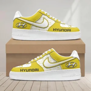Hyundai Air Low-Top Sneakers, CAR All Over Print Air Low-Top Sneakers - Yellow CAR1203222064