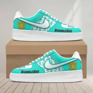 Bumblebee Air Low-Top Sneakers, CAR All Over Print Air Low-Top Sneakers - Cyan CAR1203222083