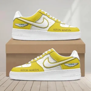 Aston-Martin Air Low-Top Sneakers, CAR All Over Print Air Low-Top Sneakers - Yellow CAR1203222085