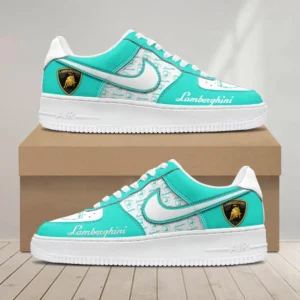 Lamborghini Air Low-Top Sneakers, CAR All Over Print Air Low-Top Sneakers - Cyan CAR1203222086