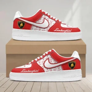 Lamborghini Air Low-Top Sneakers, CAR All Over Print Air Low-Top Sneakers - Red CAR1203222086