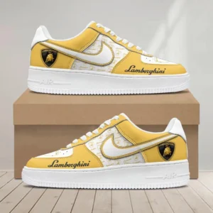 Lamborghini Air Low-Top Sneakers, CAR All Over Print Air Low-Top Sneakers - Yellow CAR1203222086