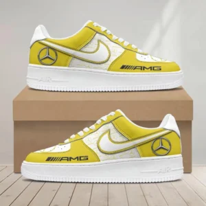 AMG Air Low-Top Sneakers, CAR All Over Print Air Low-Top Sneakers - Yellow CAR1203222094