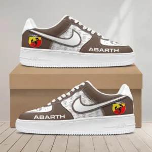 Abarth Air Low-Top Sneakers, CAR All Over Print Air Low-Top Sneakers - Brown CAR1203222097
