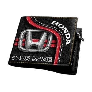 Honda Horizontal Leather Wallet, Gift For Honda Lovers, Gift For Him, Husband, Boyfriend CAR1303052526