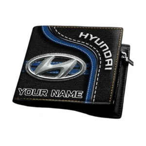 Hyundai Horizontal Leather Wallet, Gift For Hyundai Lovers, Gift For Him, Husband, Boyfriend CAR1303052528