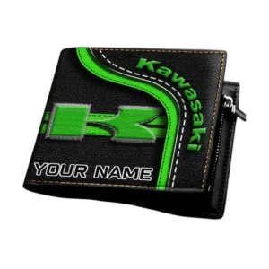 Kawasaki Horizontal Leather Wallet, Gift For Kawasaki Lovers, Gift For Him, Husband, Boyfriend CAR1303052530