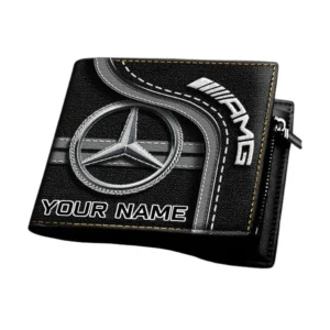 Mercedes AMG Horizontal Leather Wallet, Gift For Mercedes AMG Lovers, Gift For Him, Husband, Boyfriend CAR1303052533