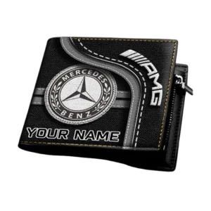 Mercedes AMG Horizontal Leather Wallet, Gift For Mercedes AMG Lovers, Gift For Him, Husband, Boyfriend CAR1303052534
