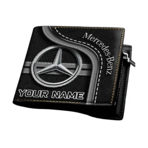 Mercedes Benz Horizontal Leather Wallet, Gift For Mercedes Benz Lovers, Gift For Him, Husband, Boyfriend CAR1303052536