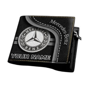 Mercedes Benz Horizontal Leather Wallet, Gift For Mercedes Benz Lovers, Gift For Him, Husband, Boyfriend CAR1303052537
