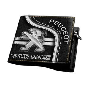 Peugeot Horizontal Leather Wallet, Gift For Peugeot Lovers, Gift For Him, Husband, Boyfriend CAR1303052540