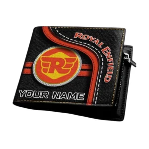 Royal Enfield Horizontal Leather Wallet, Gift For Royal Enfield Lovers, Gift For Him, Husband, Boyfriend CAR1303052541