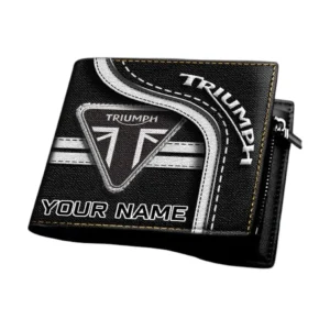 Triumph Motorcycles Horizontal Leather Wallet, Gift For Triumph Motorcycles Lovers, Gift For Him, Husband, Boyfriend CAR1303052544