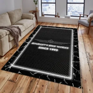 Bourget's Bike Works Rug, Gift For Bourget's Bike Works Lovers, Gift For Him, Husband, Boyfriend CAR15003142500 - Grey