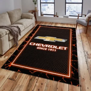 Chevrolet Rug, Gift For Chevrolet Lovers, Gift For Him, Husband, Boyfriend CAR15003142501 - Orange