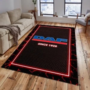 DAF Trucks Rug, Gift For DAF Trucks Lovers, Gift For Him, Husband, Boyfriend CAR15003142503 - Red