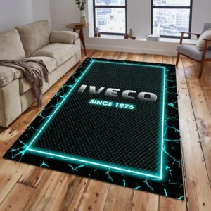 Iveco Rug, Gift For Iveco Lovers, Gift For Him, Husband, Boyfriend CAR15003142514 - Cyan
